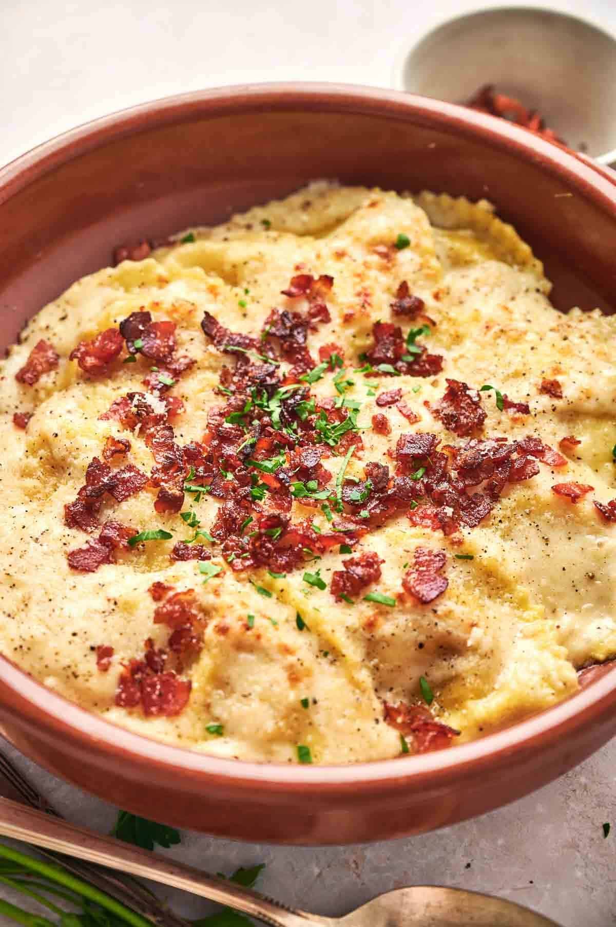 Ravioli Carbonara