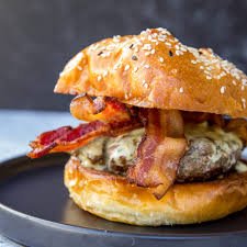 Double Bacon Blue Cheese Burger